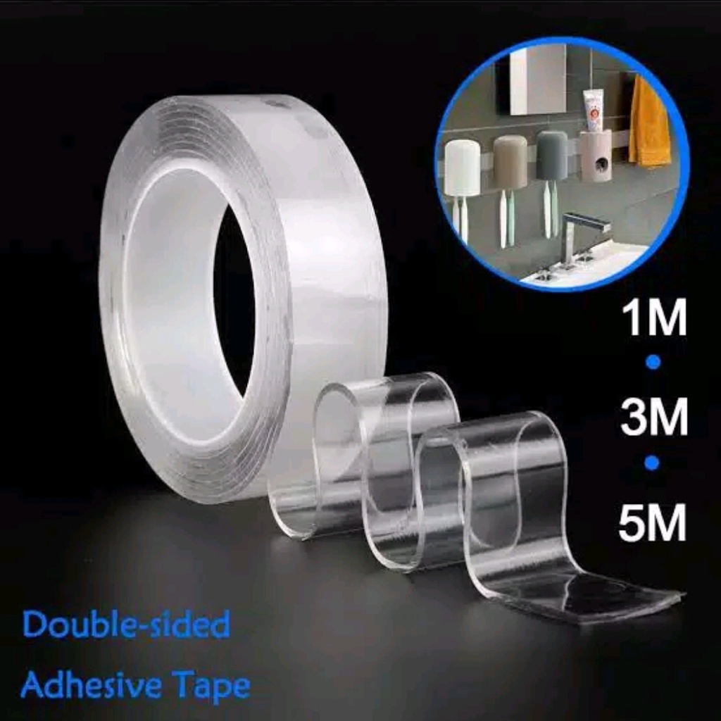 

TERMURAH!!! NANO TAPE DOUBLE TAPE SELOTIP ISOLASI DUA SISI TAHAN AIR MULTIFUNGSI (TEBAL 1MM)LAKBAN 2 SISI SUPER KUAT TANPA BEKAS SERBAGUNA