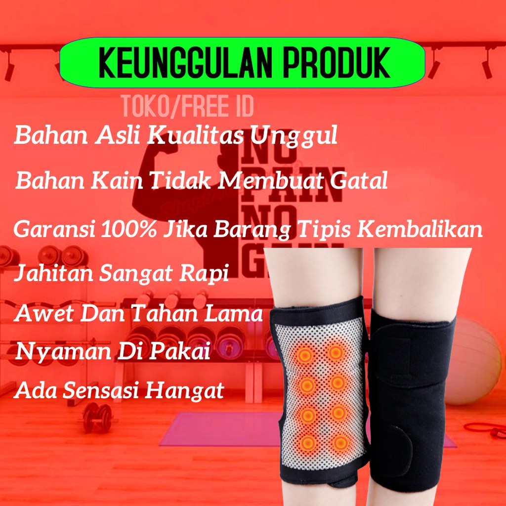 Deker Lutut Pelindung Lutut Kesehatan Alat Terapi Pemanas Pembalut Lutut Kneepad Knee Penyembuh