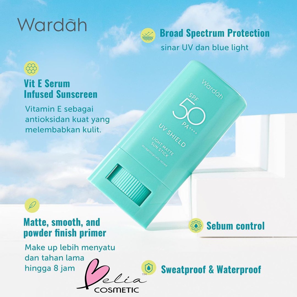 ❤ BELIA ❤ WARDAH UV Shield Aqua Fresh Essence | Active Protection Serum | SPF 50 PA++++ Sunscreen Sun Screen