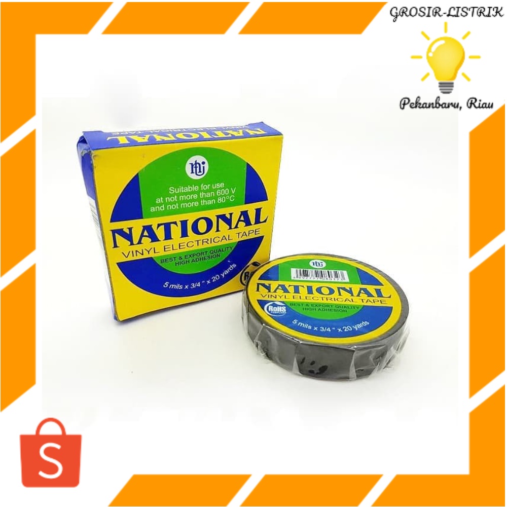 Jual Isolasi National Isolasi Listrik Hitam National Lakban Hitam Isolasi Nasional Hitam