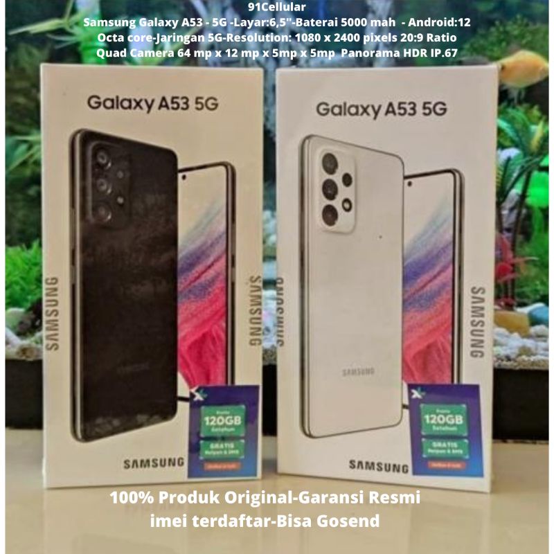 Samsung Galaxy A53 5G (ram8/256gb) + (ram8/128gb) garansi resmi sein 1 tahun-0