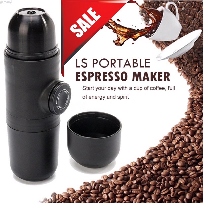 Mini Espresso Maker Portable Coffee Maker Portable Alat Pembuat Kopi Pump Manual