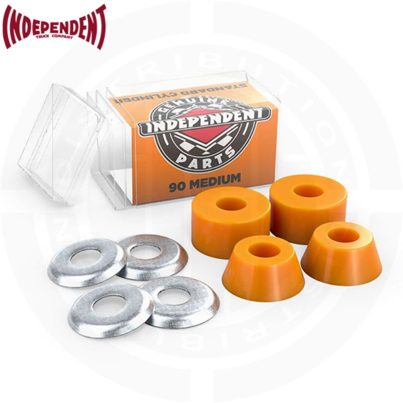 INDEPENDENT Genuine Parts Standard Cylinder Cushions Medium 90A Orange Skateboard (Bushings)