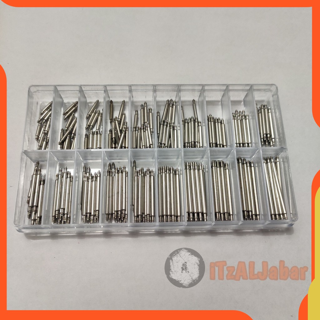 Spring bar tali jam tangan Stainless Paket Pin pen Stainless 1.78mm