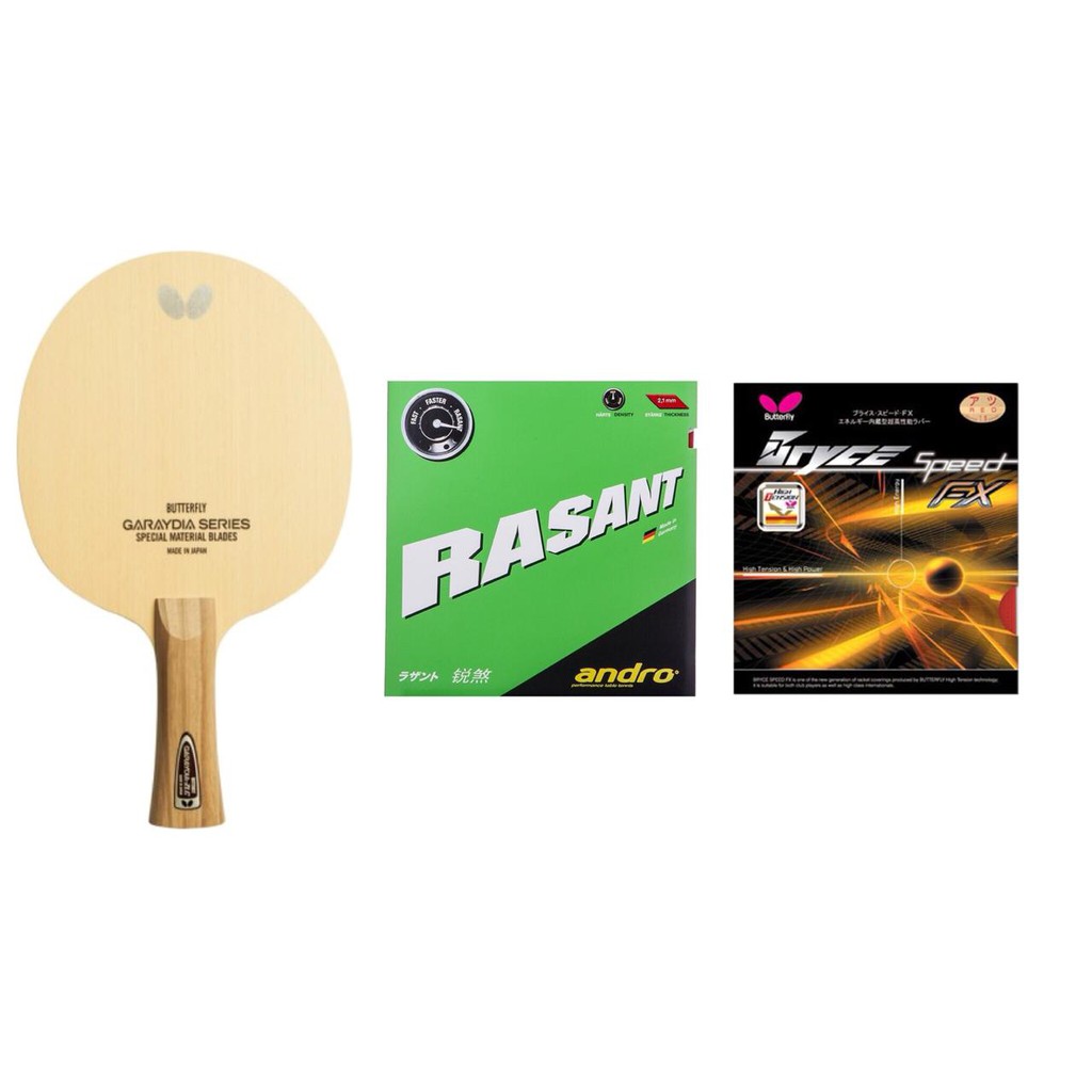 Setup Kayu Butterfly Garaydia ZLC Andro Rasant Bryce Speed FX