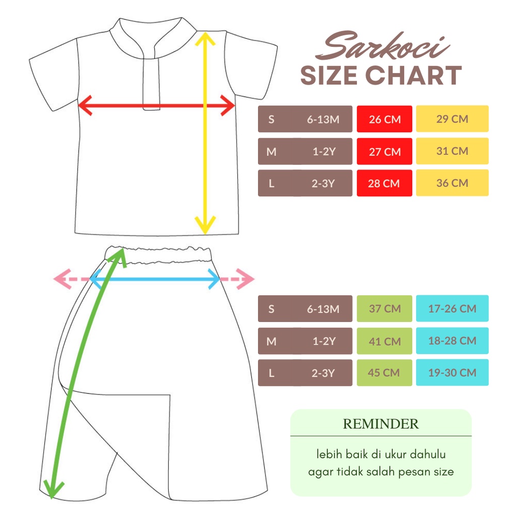 ⭐️baju anak Sarkoci Baju Bayi Koko Bayi Muslim Baju Aqiqah Sarung Bayi 0y 1y 2y 3y⭐️