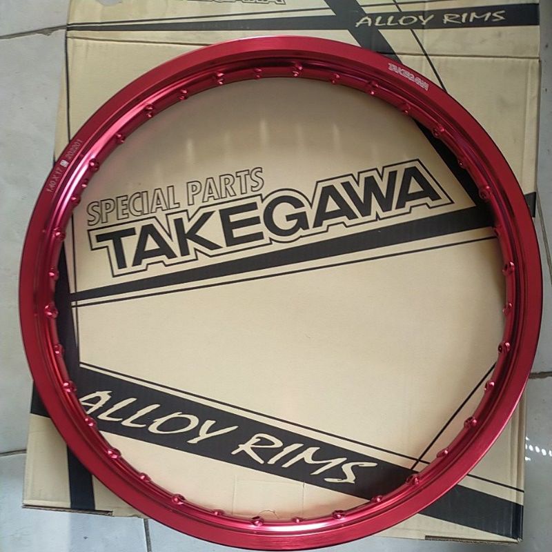 TAKEGAWA RIM VELG WL KOTAK 140 RING 17 GOLD SILVER RED BLUE BLACK HOLE 36 HITAM SILVER RED GOLD BLUE PURPLE TITANIUM