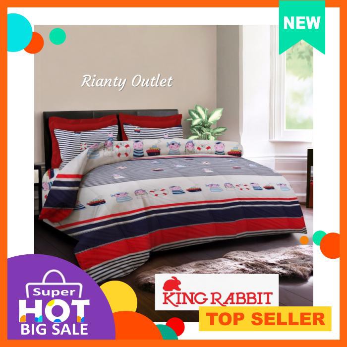 Sprei King Rabbit Queen 160 King 180 T40 Bajak Laut