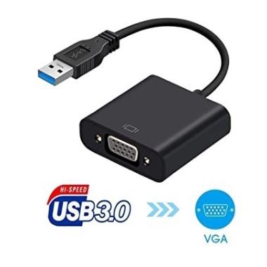 Usb 3.0 male to vga female converter adapter NB 1080p full hd for laptop - konverter Usb3.0 to d-sub vga 15 pin
