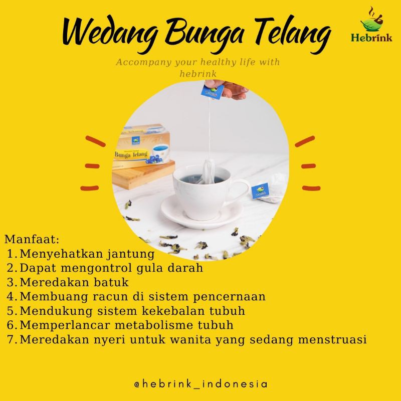 

Hebrink Wedang Bunga telang