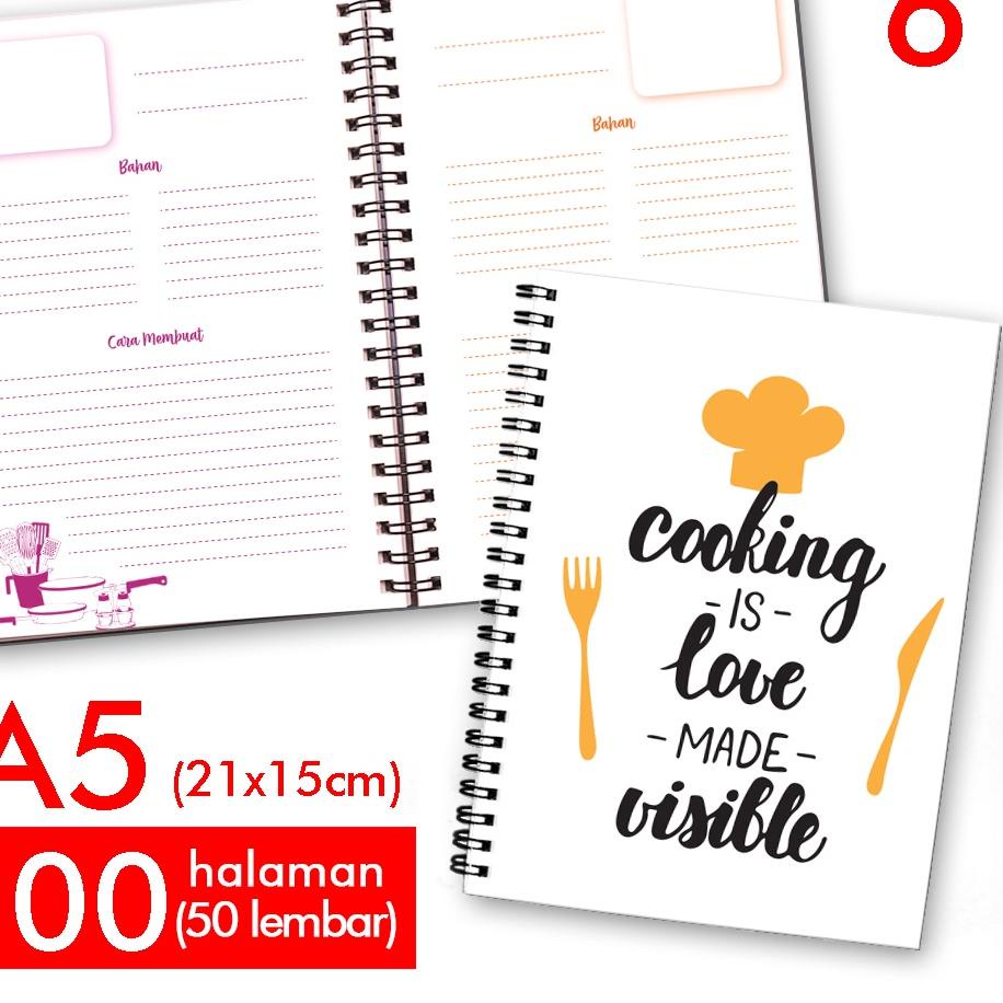 

[PRODUK G8PER] Notebook Buku Catatan Resep Masakan ITV