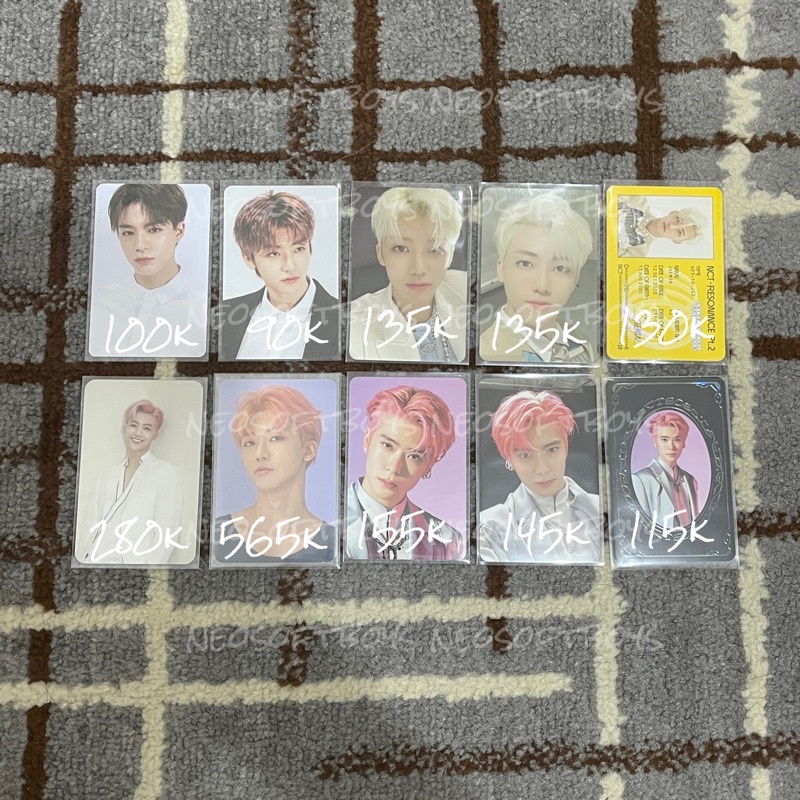 jaemin jeno jaehyun photocard pc withdrama sg20 pob bene wd future resonance pt 1 reso departure pt 