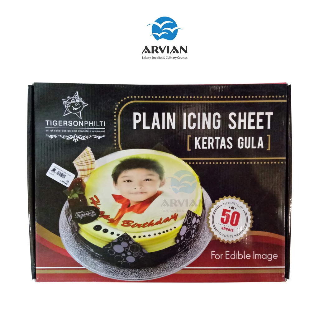 

Plain Icing Sheet Tigerson (Kertas Gula / Icing Paper)