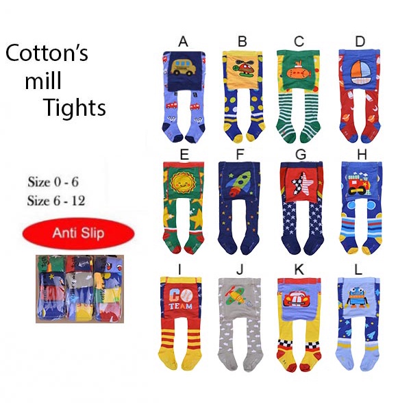 Legging Bayi Cotton Rich Mill Tights Boy - 4244