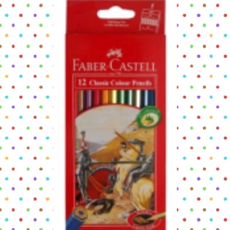 

( Free Buble Wrap ) Pensil Warna Faber Castell Panjang 12 Warna/ Classic Colour Pencils