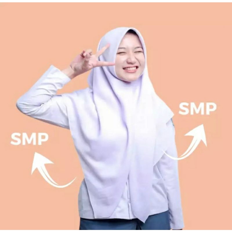 KERUDUNG SEKOLAH SEGI EMPAT , KERUDUNG POLOS SEGI EMPAT INSTAN PUTIH .COKLAT MURAH TERBESELER