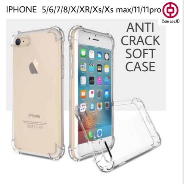 ANTI CRACK CASE iphone 5/5s/SE/6/6S/6 plus/6S plus/7/7 plus/8/8 plus/X/Xr/Xs/Xsmax/11/11 pro