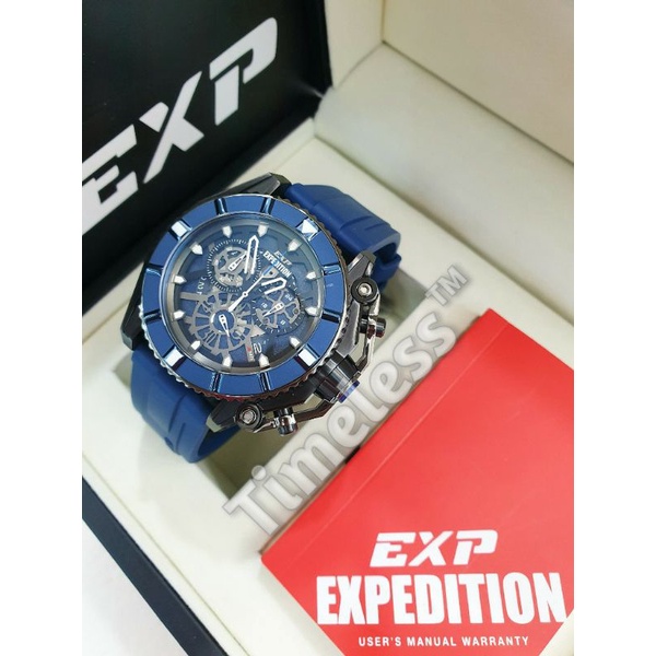 Jam tangan pria new expedition EXP E 3009 M Blue