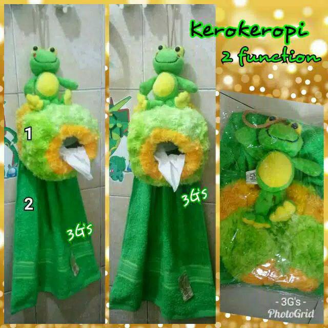 Tempat Tisu Mini Plus Lap Tangan Handuk Boneka Karakter ( Unik Dan Bermanfaat Ganda )
