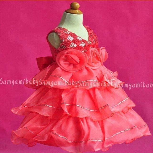 Dress anak - baju pesta anak - dress pesta anak - dress anak merah