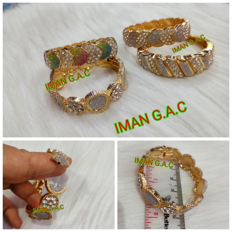 gelang india anak/gelang keroncong anak warna emas/gelang bangle/aksesoris gelang india permata