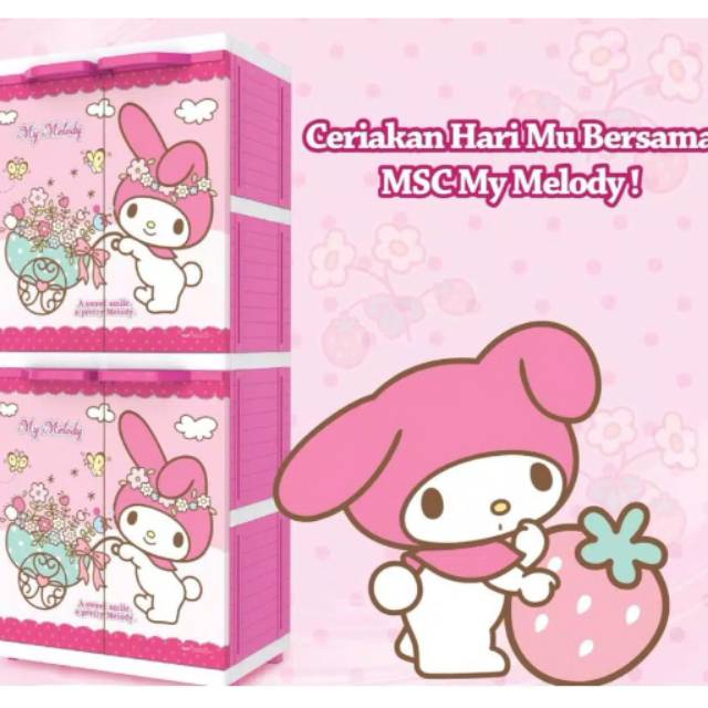 Lemari Plastik Naiba 9294 Melody dan Mickey&Daisy