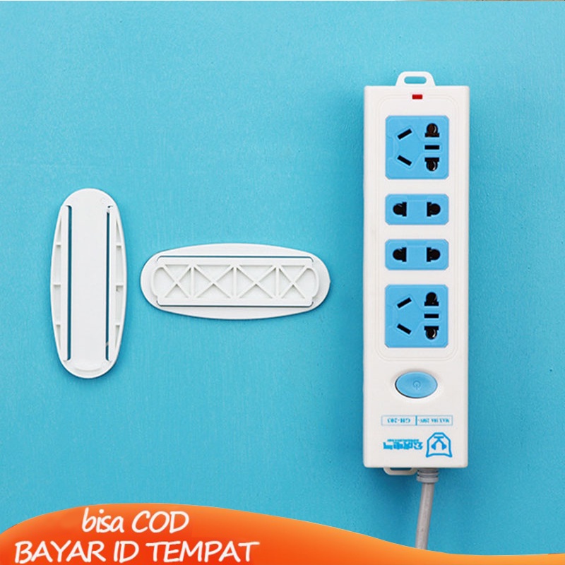 COD✨Gantungan Tempel Socket Hook 1 set Tanpa Paku Bor Holder Stop Kontak Remote TV AC Murah Router Serbaguna Coolcolor