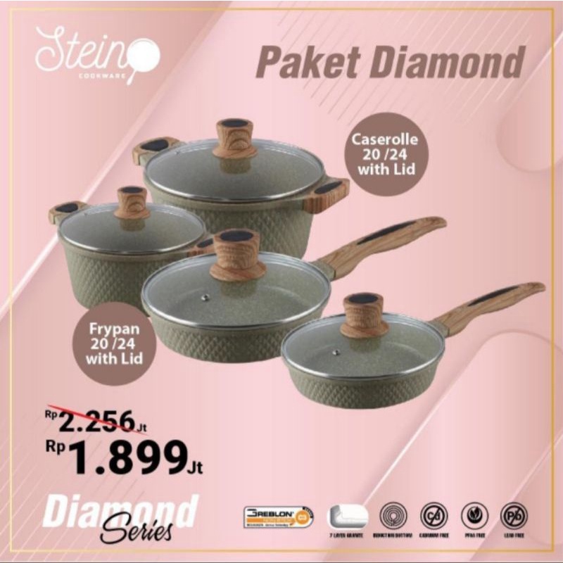 Paket Diamond SteinCookware