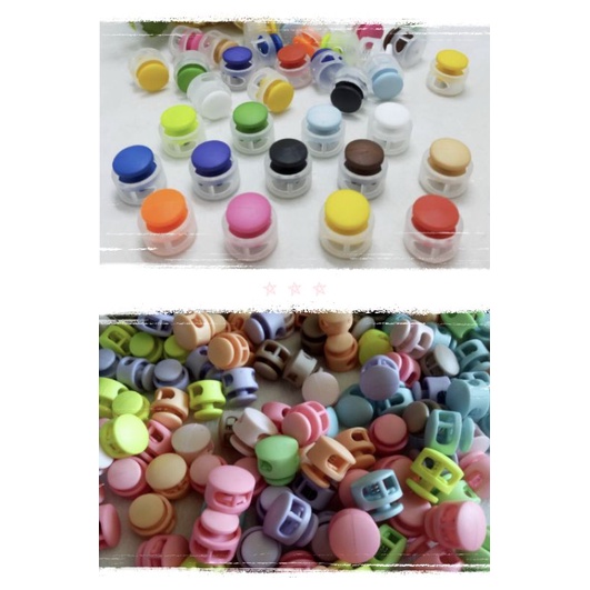 Stopper Tombol Klakson Bulat Pipih Warna isi 10pcs