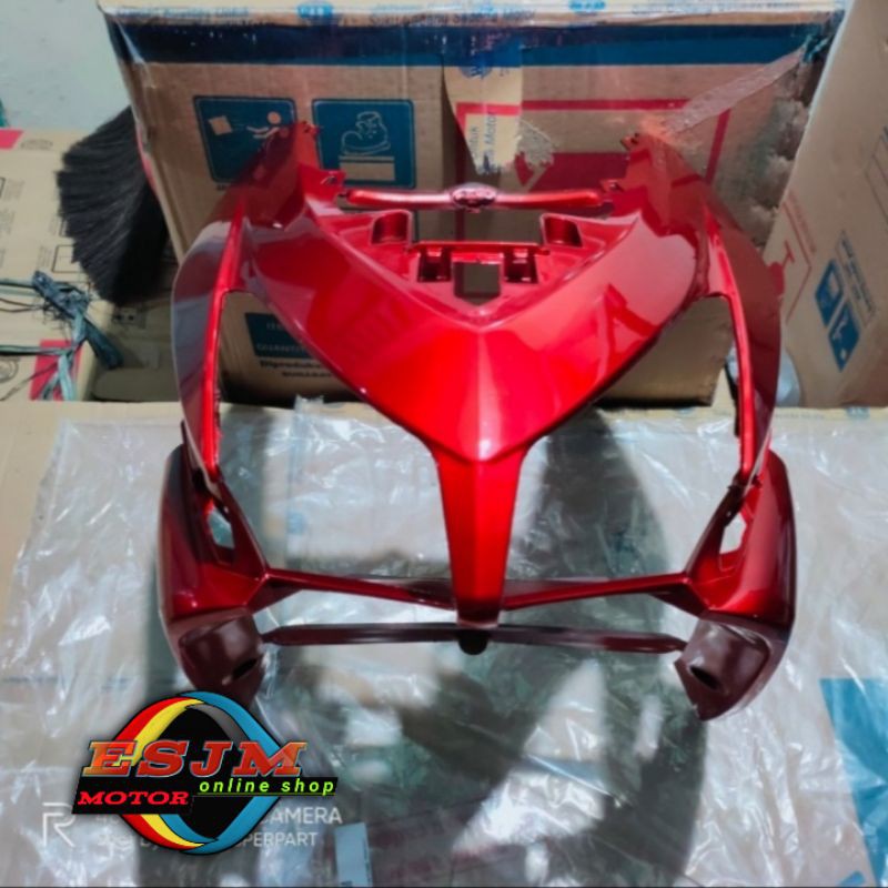 cover front panel tameng depan Vario 110 karbu lama KVB merah marun non original
