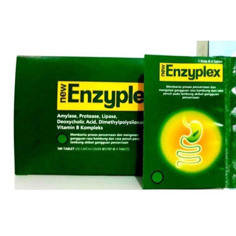 New Enzyplex 4 Tablet - Obat Kembung dan Begah