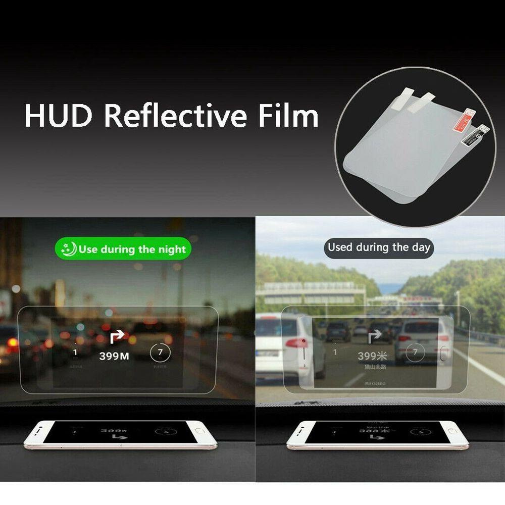 Film Reflektif Populer Aksesoris Mobil Baru Proyektor HUD Bening