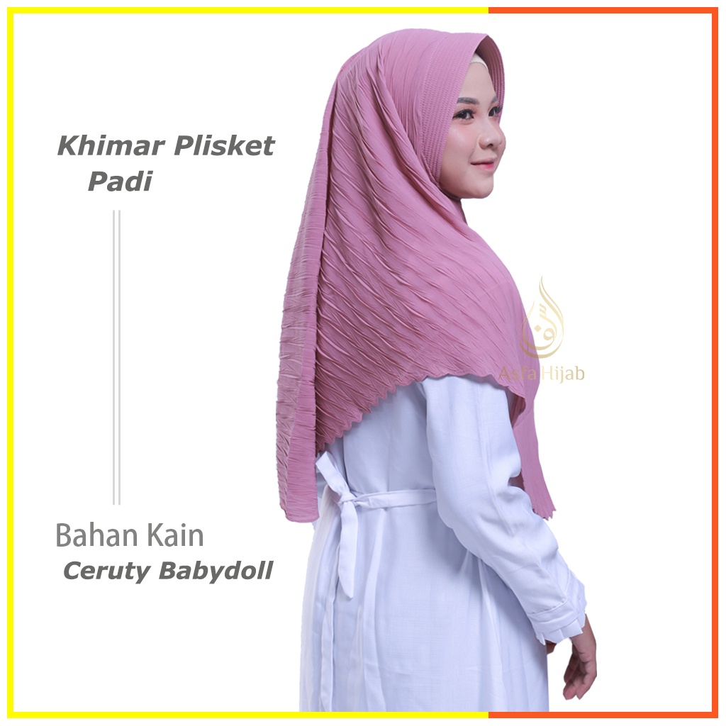 AsfaHijab Jilbab Plisket Instan Bergo Pet Antem