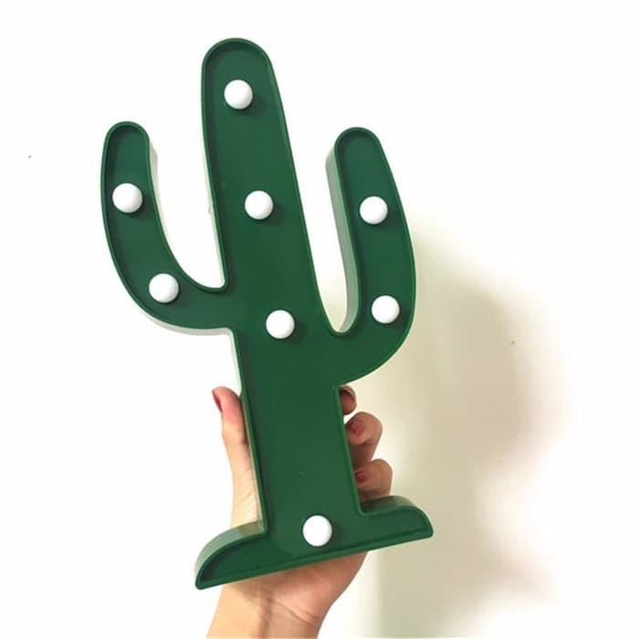 Lampu Kaktus Cactus Lamp Props Pesta LED Light Barang Unik Kado