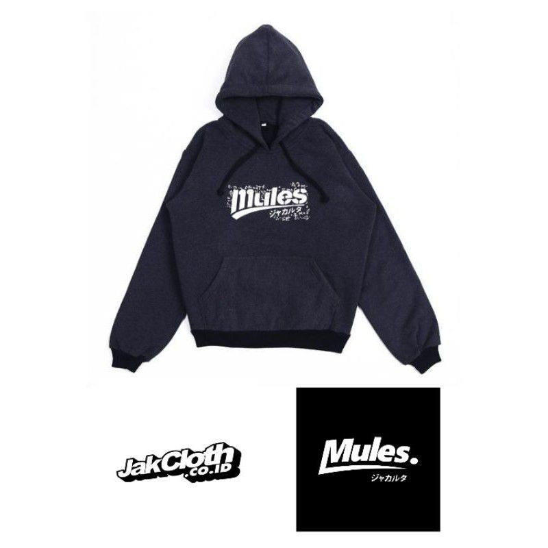 JACKLOTH SWEATER HOODIE MULES ALGORITMA IN BLACK