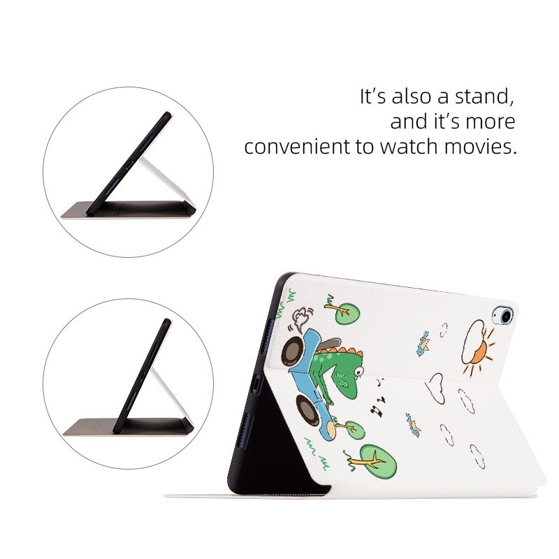 [Ready Stock] For Apple iPad Air 4 3 2 1 2020 2019 iPad Pro 10.5 iPad 9.7 2018 2017 Tablet Protective Case Fashion Pattern Cartoon Anime Stand Flip Cover