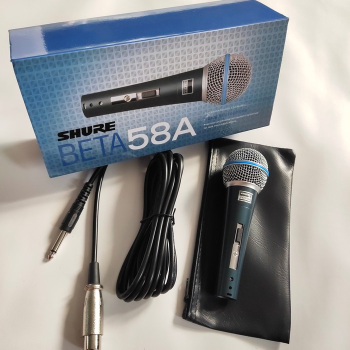 Microphone MIC Cable KARAOKE PROFESIONAL Shure Beta 58A