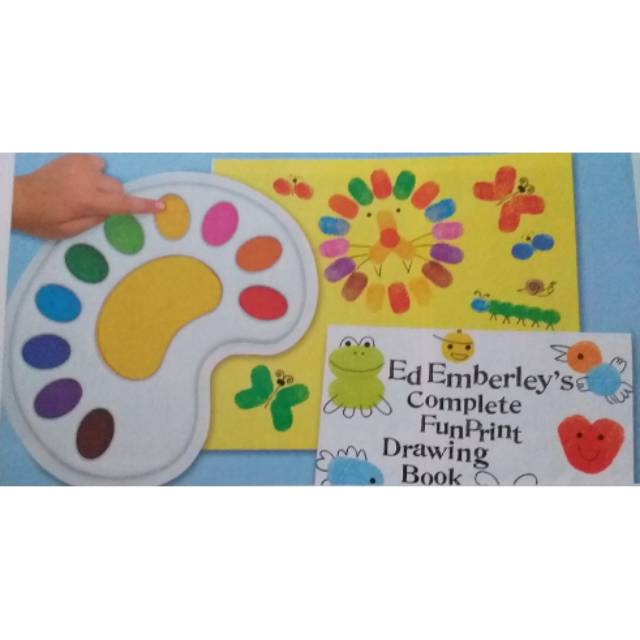 

Lakeshore Fingerprint Artist's Stamp Pad + Emberley's Funprint Drawing Book