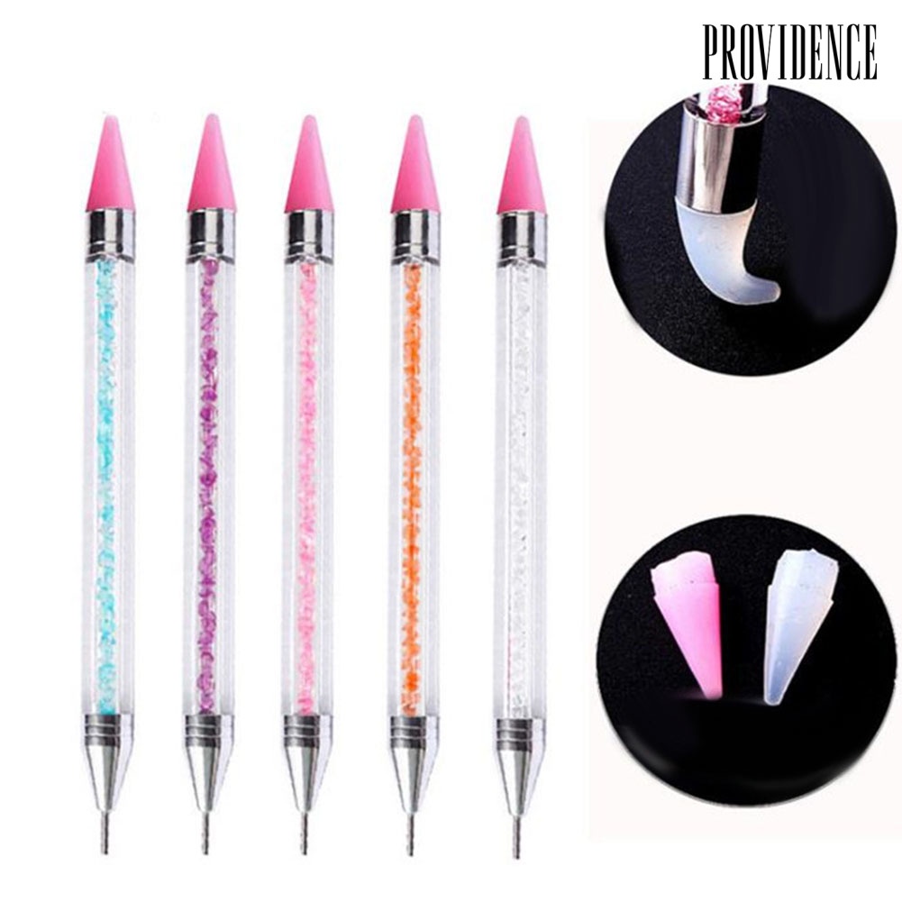 Providence Pen Dotting Berlian Imitasi Kepala Ganda Untuk Nail Art Diy