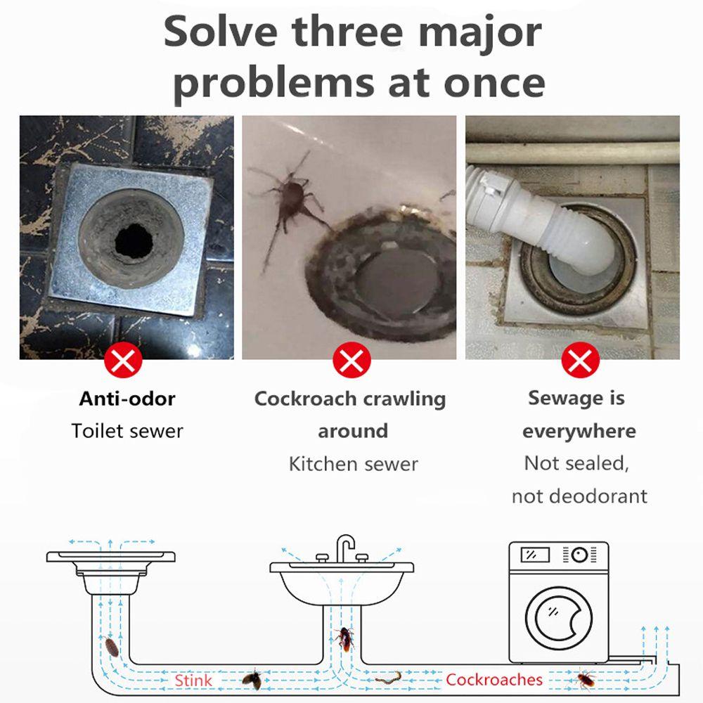 TOP Deodorant Silicone Core Aksesoris Kamar Mandi Filter Anti Bau Hama Colander Backflow Pencegah