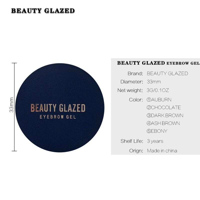 Beauty Glazed Eyebrow Gel Beauty Glazed Eyebrow Cream Beauty Glazed Eyebrow Pomade Beauty Glazed Eyebrow Beauty Glazed