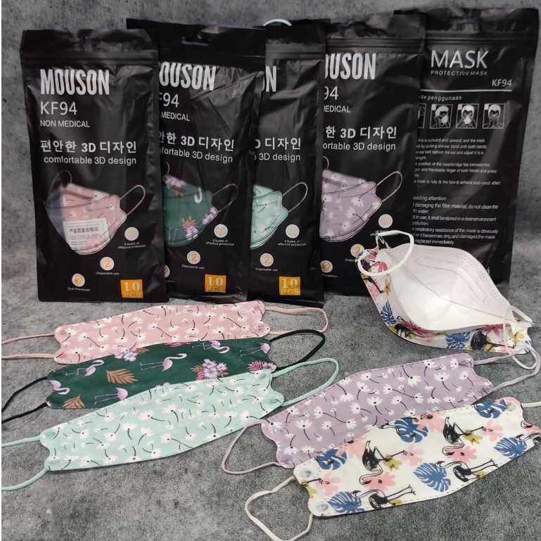 MASKER KF94 KOREA 3D MOTIF KARAKTER MOUSON