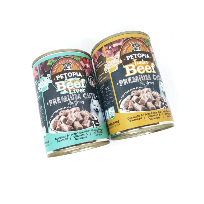 PETOPIA PREMIUM CUTS in Gravy 415 Gram / Makanan Basah Anjing Premium / Dog Wet Food