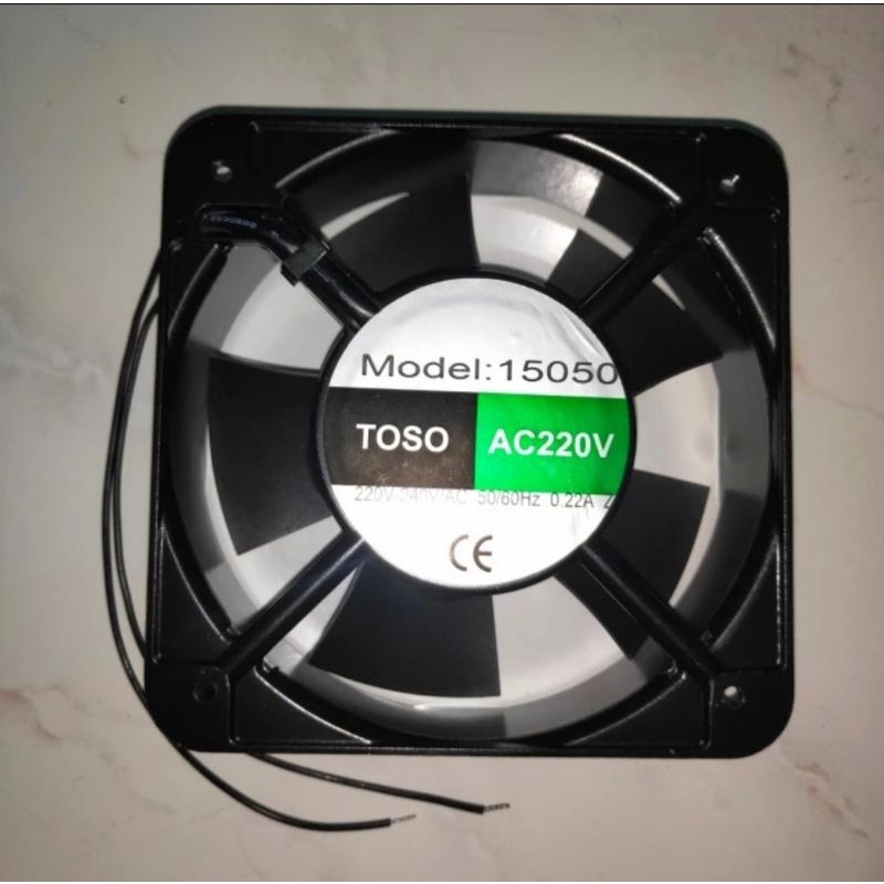 KIPAS MESIN PANEL FAN TOSO 15CM X 15CM X 5CM AC 220V BALL BEARING