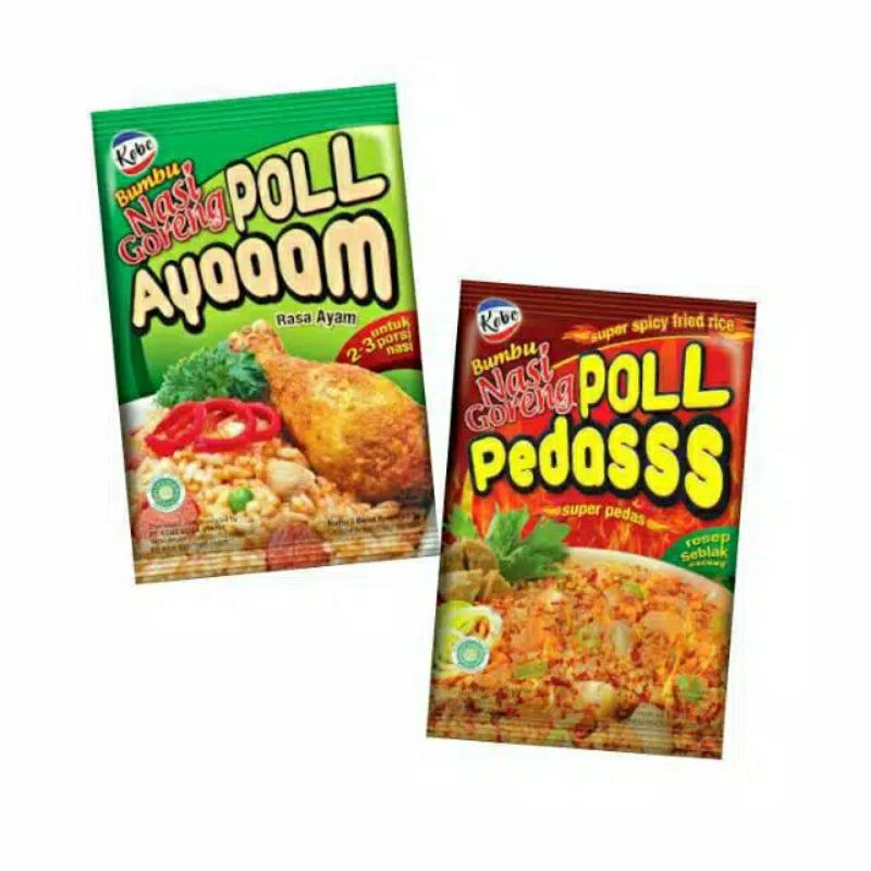 

Kobe Nasi Goreng Pedasss Poll - Bumbu Nasi Goreng Instant 20gr