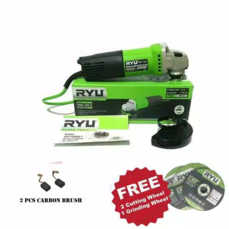 Mesin Gerinda Tangan Tekiro Ryu 4" Disc Angle Grinder Gerinda Ryu Gurinda/MURAH/ LARIS