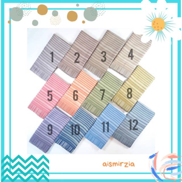 Jilbab Turki Polysifon Miss Color