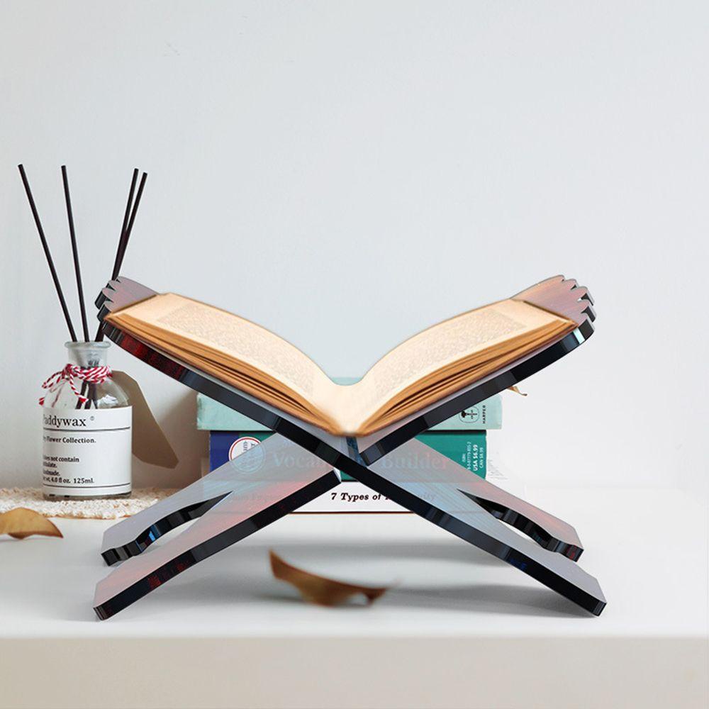 Suyo Stand Buku Kitab Suci Dekorasi Rumah Stand Musik Epoxy Casting Rak Buku Baca