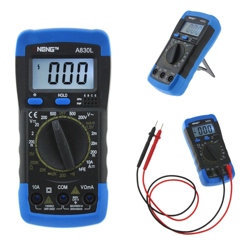 CRE AUS ANENG A830L Multimeter Digital LCD DC AC Voltage Diode freguency