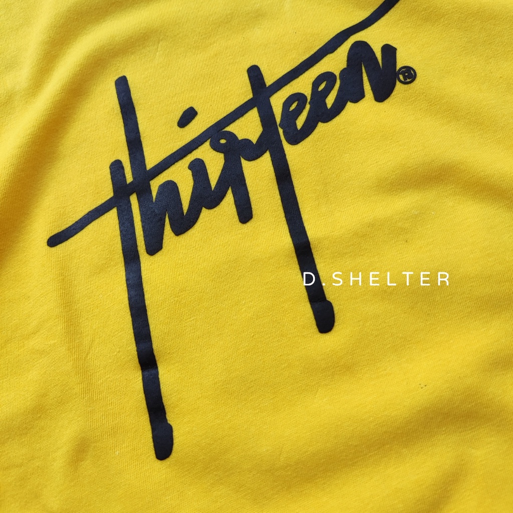 KAOS DISTO ANAK THIRTEEN KUNING FONT ELOK/D.SHELTER